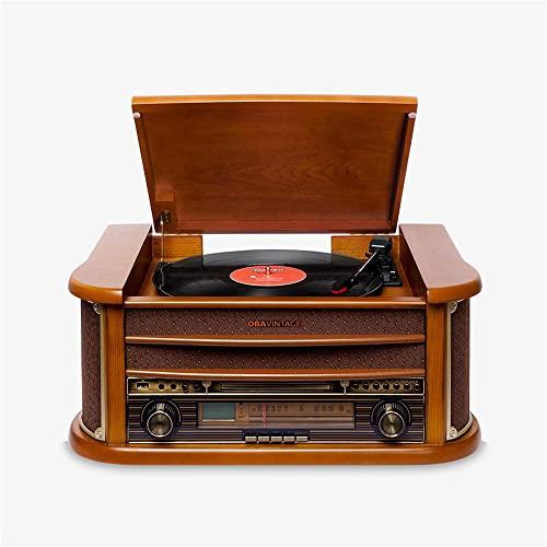         Vitrola Toca Discos, K7, CD, USB, FM e Bluetooth ObaVintage Bivolt Toca e Grava       